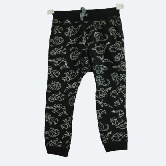 Fierce frank black cotton dinosaur pants 4T - Picture 1 of 8